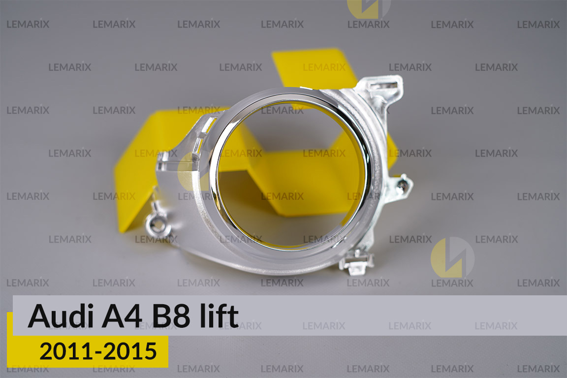 Хромована маска лінзи Audi A4 B8 (2011-2015) рест права