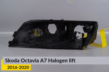 Корпус фари Skoda Octavia A7 Halogen (2016-2020) рест лівий