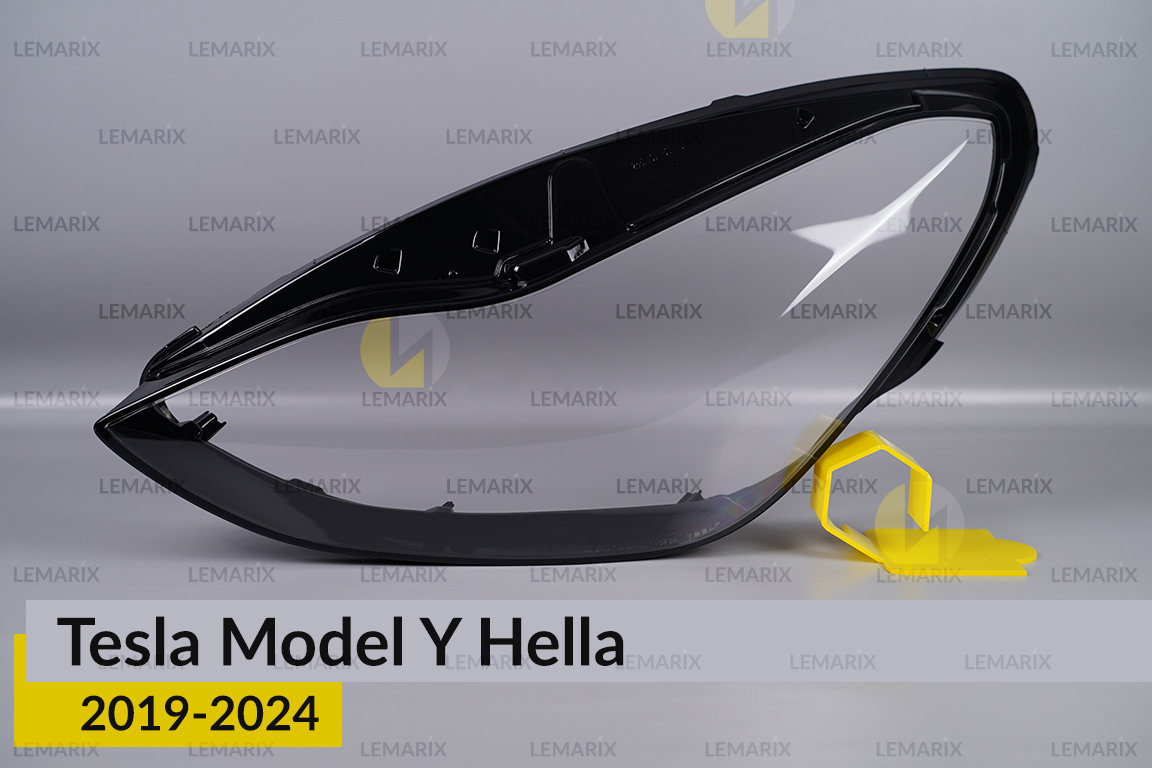 Скло фари Tesla Model Y Hella (2019-2023) ліве