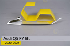 Хромована декоративна маска верхня Audi Q5 FY (2020-2025) рест ліва