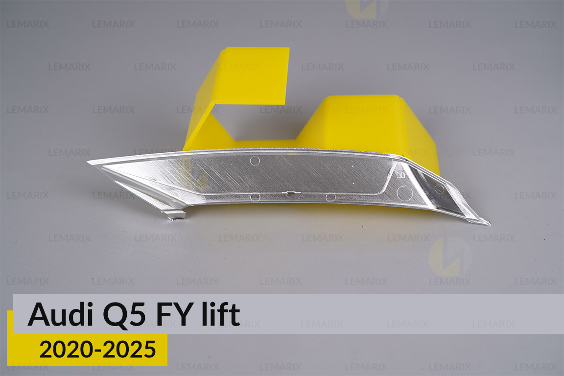 Хромована декоративна маска верхня Audi Q5 FY (2020-2025) рест ліва