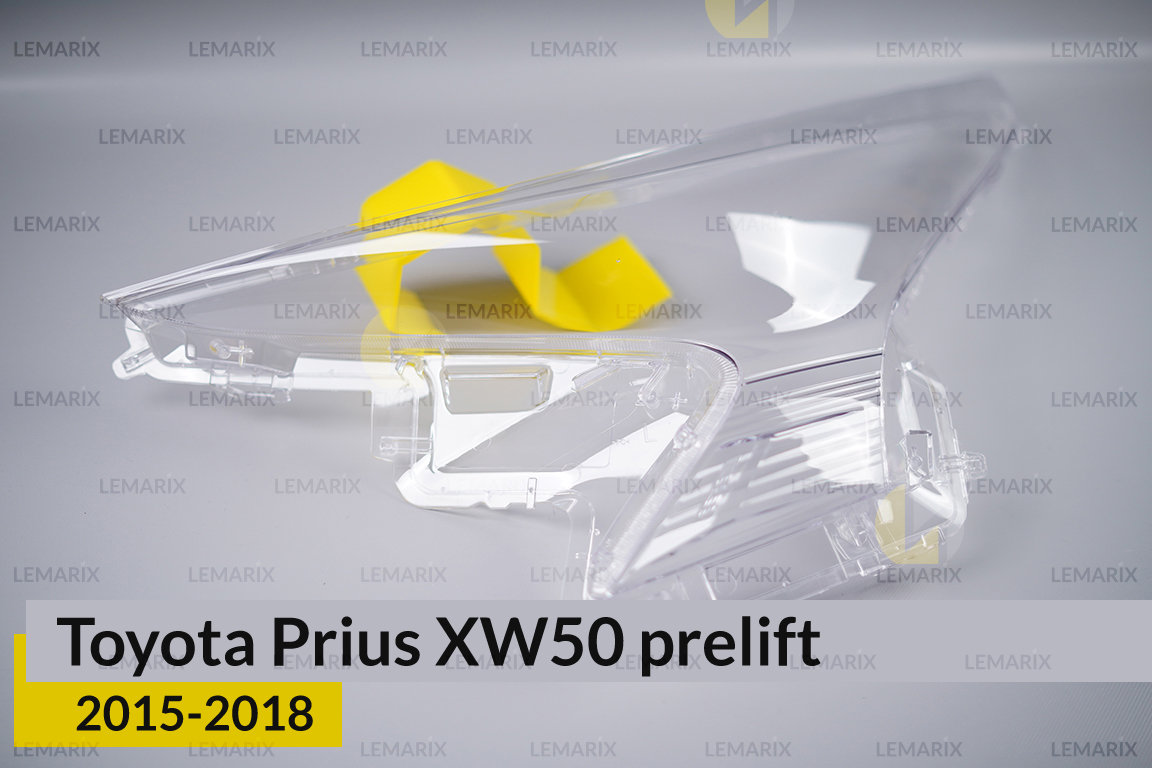 Скло фари Toyota Prius XW50 (2015-2018) дорест ліве