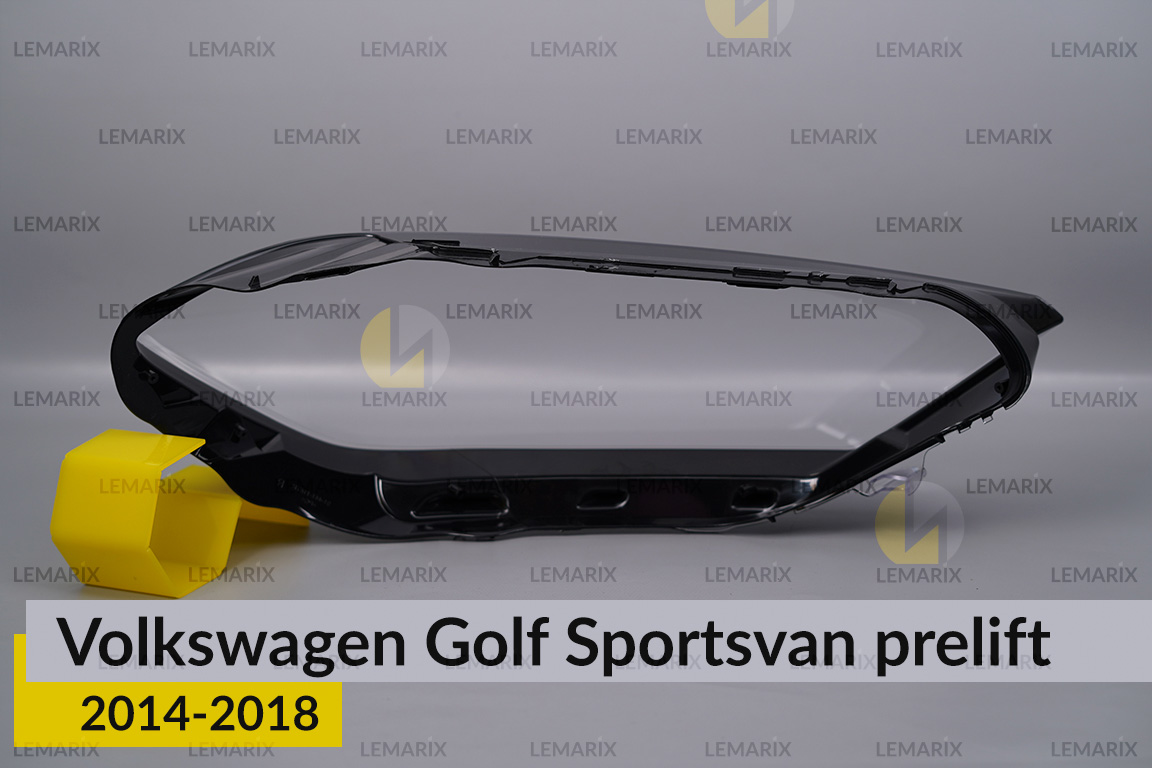 Скло фари VW Volkswagen Golf Sportsvan (2014-2018) дорест ліве