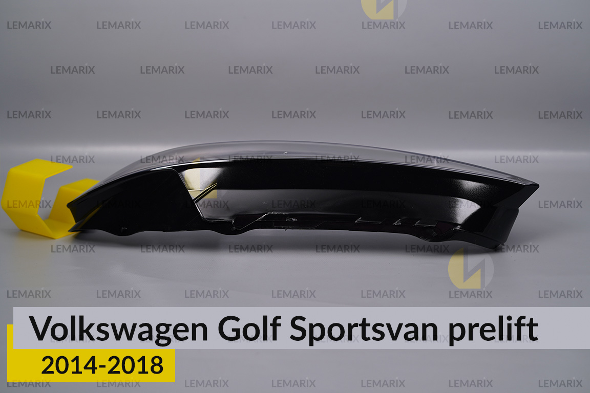 Скло фари VW Volkswagen Golf Sportsvan (2014-2018) дорест ліве