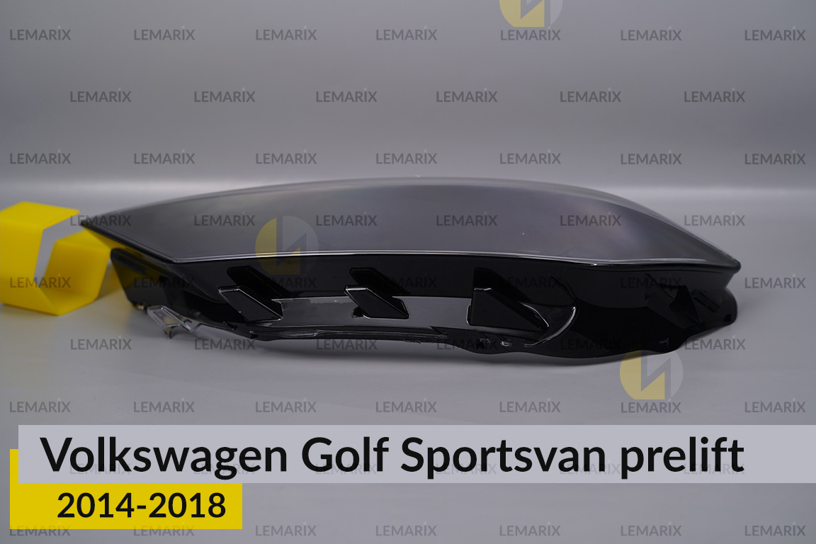 Скло фари VW Volkswagen Golf Sportsvan (2014-2018) дорест ліве