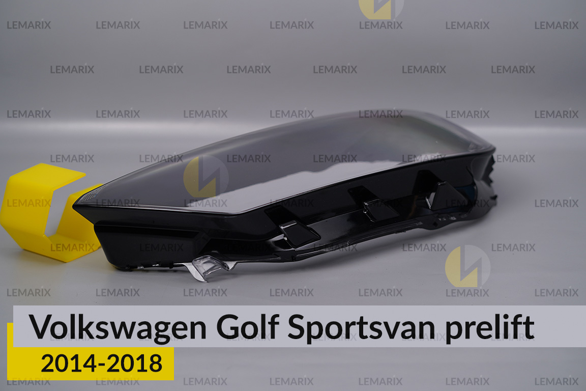 Скло фари VW Volkswagen Golf Sportsvan (2014-2018) дорест ліве