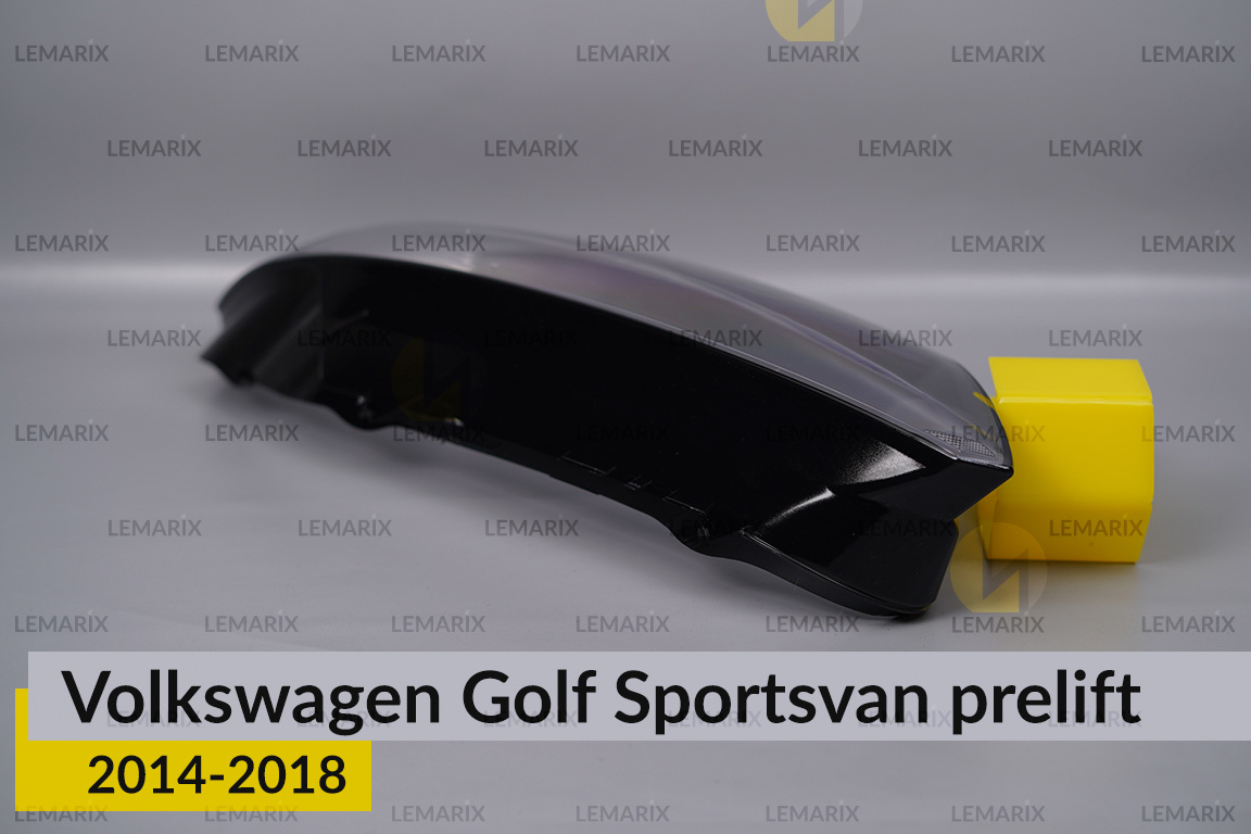 Скло фари VW Volkswagen Golf Sportsvan (2014-2018) дорест ліве