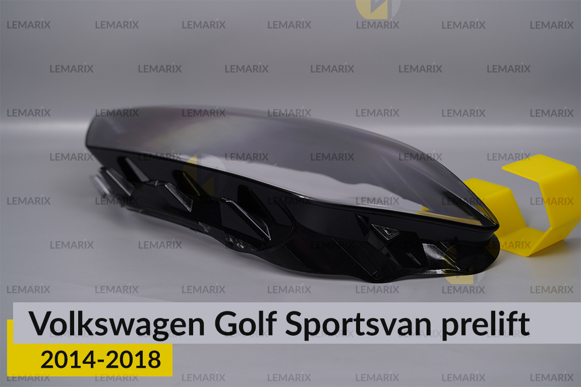 Скло фари VW Volkswagen Golf Sportsvan (2014-2018) дорест ліве