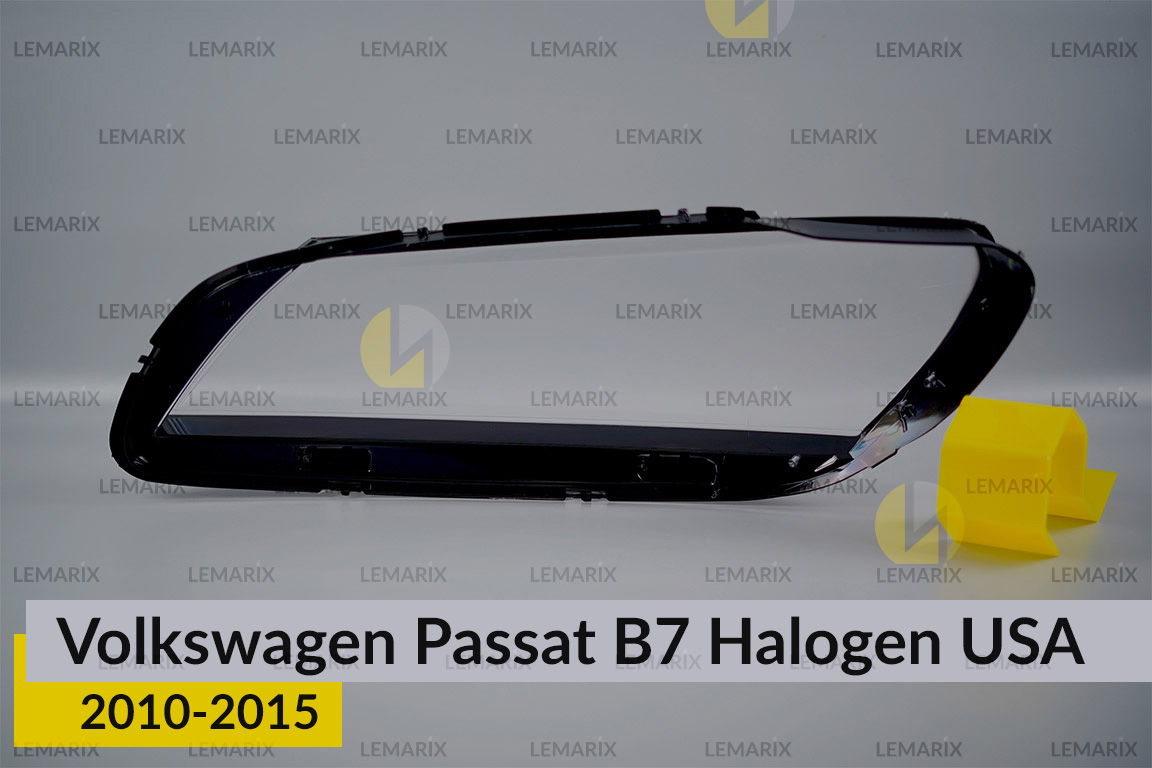 Скло фари VW Volkswagen Passat B7 USA Halogen (2010-2015) праве