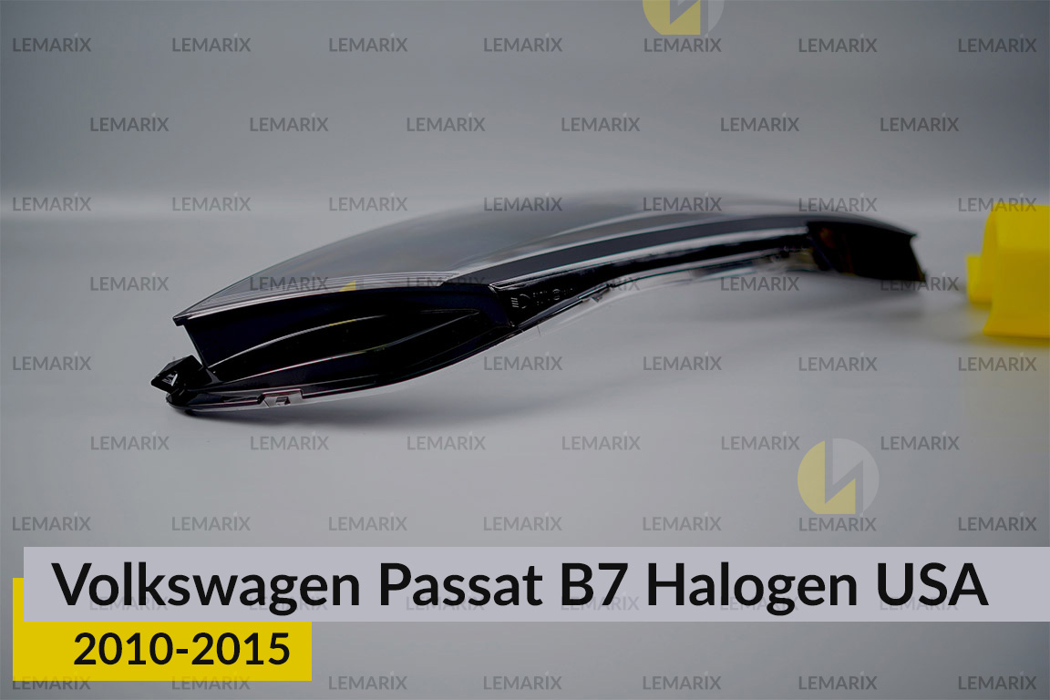 Скло фари VW Volkswagen Passat B7 USA Halogen (2010-2015) праве