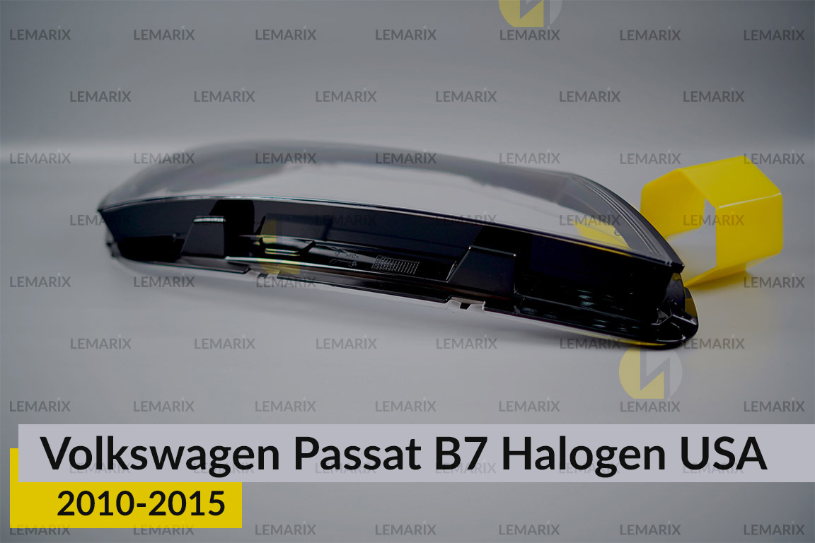 Скло фари VW Volkswagen Passat B7 USA Halogen (2010-2015) праве