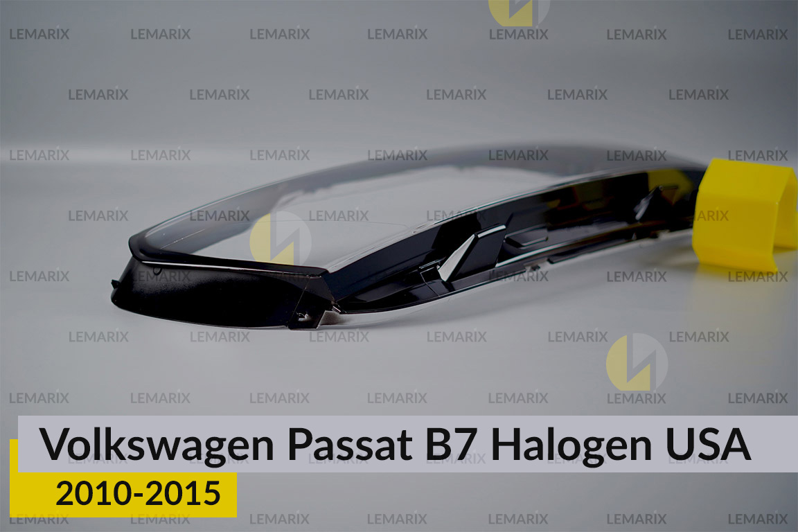 Скло фари VW Volkswagen Passat B7 USA Halogen (2010-2015) праве