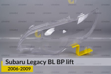 Скло фари Subaru Legacy BL BP (2006-2009) рест під омивач ліве