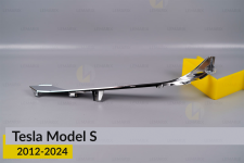 Хромована декоративна маска нижня Tesla Model S (2012-2024) ліва