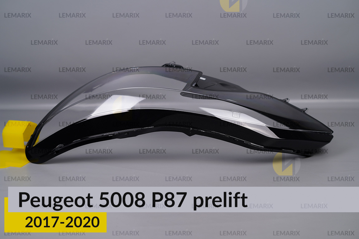 Скло фари Peugeot 5008 P87 LED (2017-2020) дорест ліве