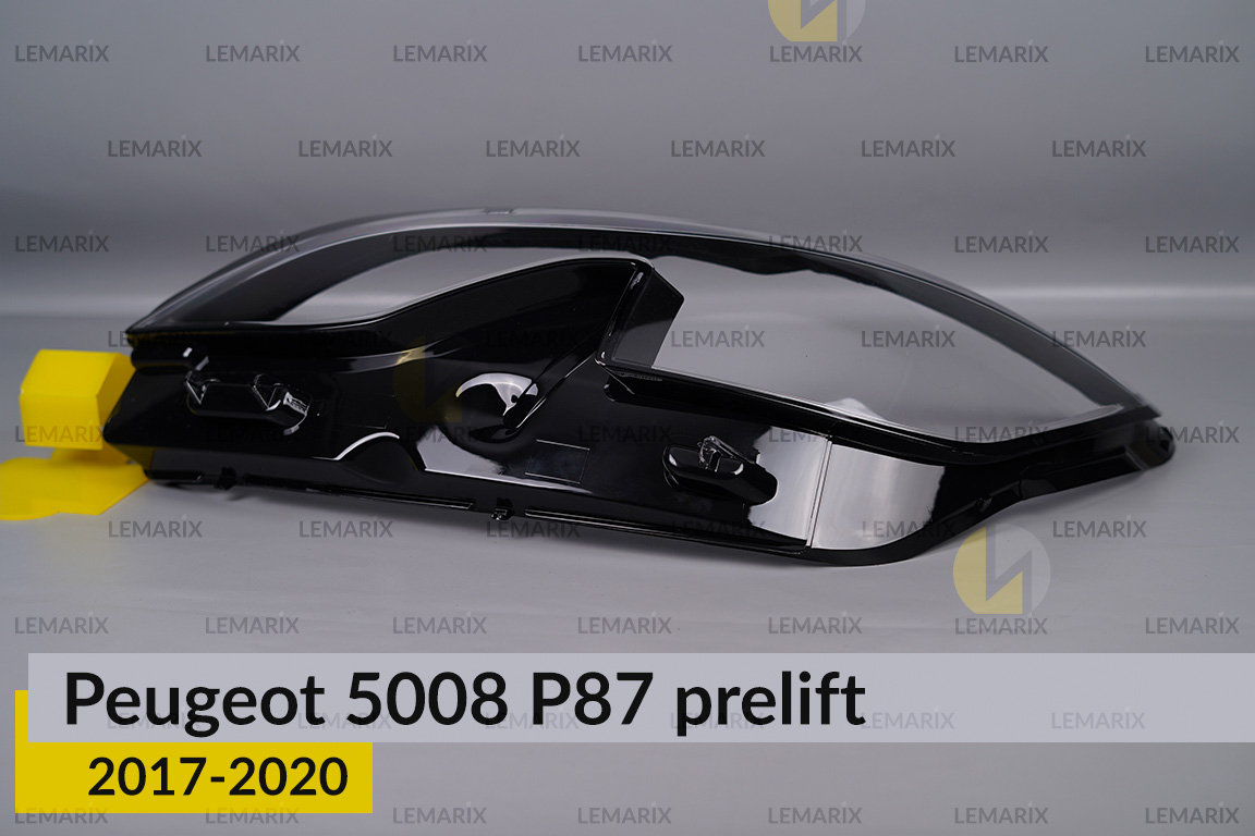 Скло фари Peugeot 5008 P87 LED (2017-2020) дорест ліве