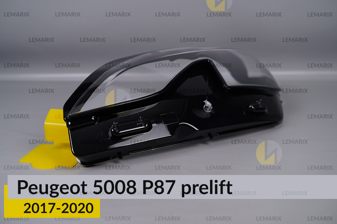Скло фари Peugeot 5008 P87 LED (2017-2020) дорест ліве