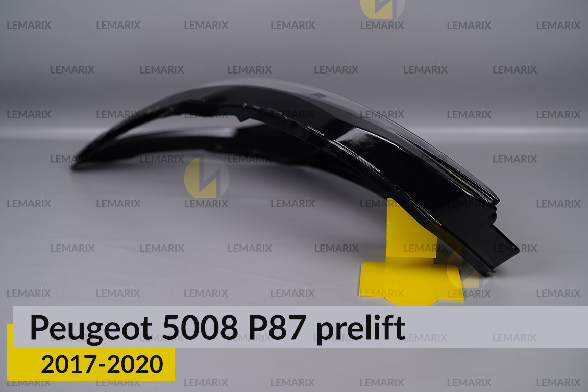 Скло фари Peugeot 5008 P87 LED (2017-2020) дорест ліве
