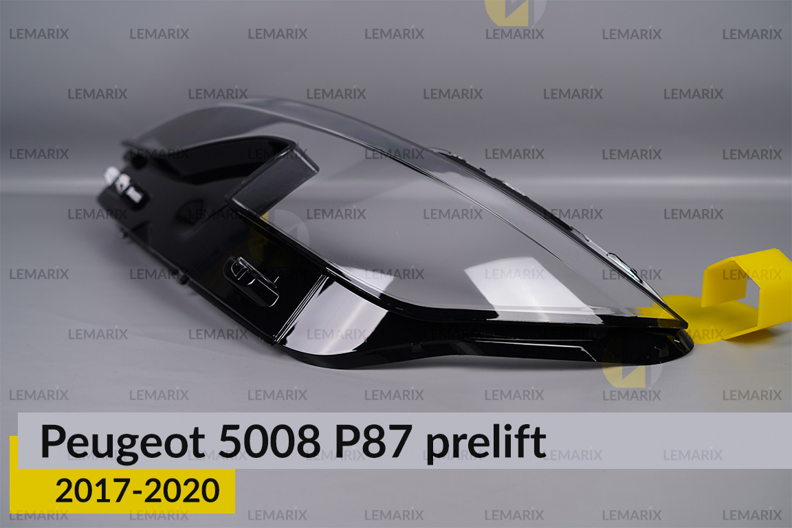 Скло фари Peugeot 5008 P87 LED (2017-2020) дорест ліве
