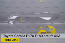 Стекло фары Toyota Corolla E170 E180 USA (2013-2016) дорест левое