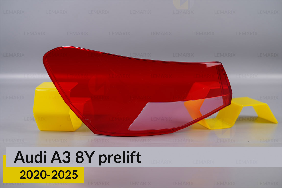 Скло заднього ліхтаря зовнішнє в крилі Audi A3 8Y (2020-2026) дорест ліве