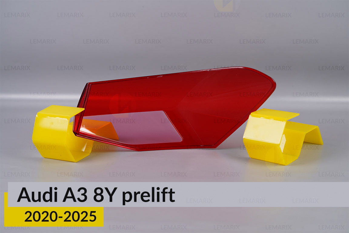 Скло заднього ліхтаря зовнішнє в крилі Audi A3 8Y (2020-2026) дорест ліве