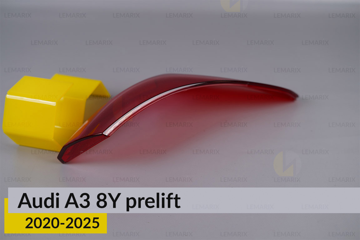 Скло заднього ліхтаря зовнішнє в крилі Audi A3 8Y (2020-2026) дорест ліве