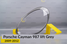 Скло фари Porsche Cayman 987 Grey (2009-2012) рест ліве