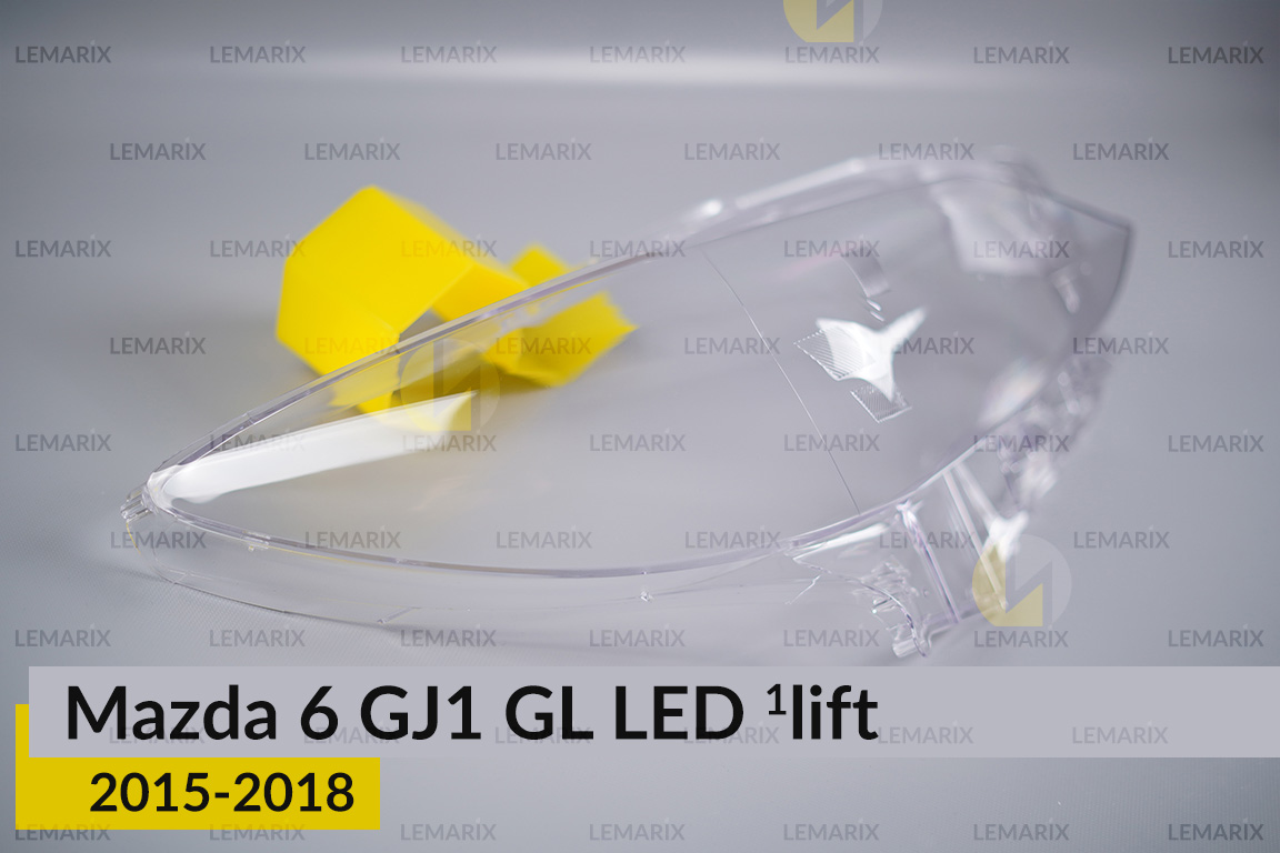 Скло фари Mazda 6 GJ1 GL LED (2015-2018) 1 рест праве