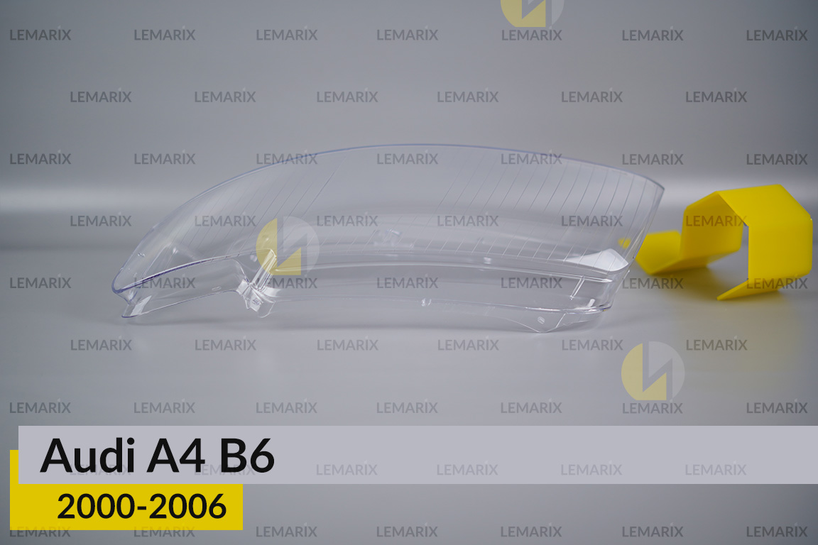 Скло фари Audi A4 B6 (2000-2006) ліве