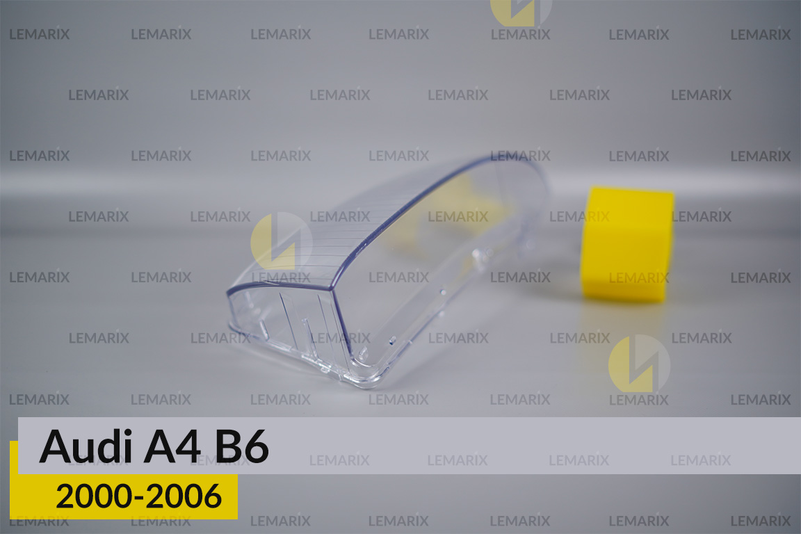 Скло фари Audi A4 B6 (2000-2006) ліве