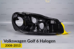 Корпус фари VW Volkswagen Golf 6 Halogen (2008-2013) правий