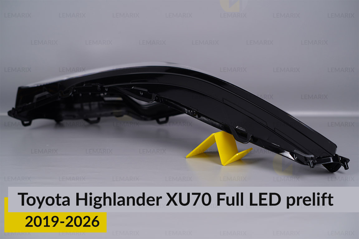 Скло фари Toyota Highlander XU70 Full LED (2019-2026) дорест праве
