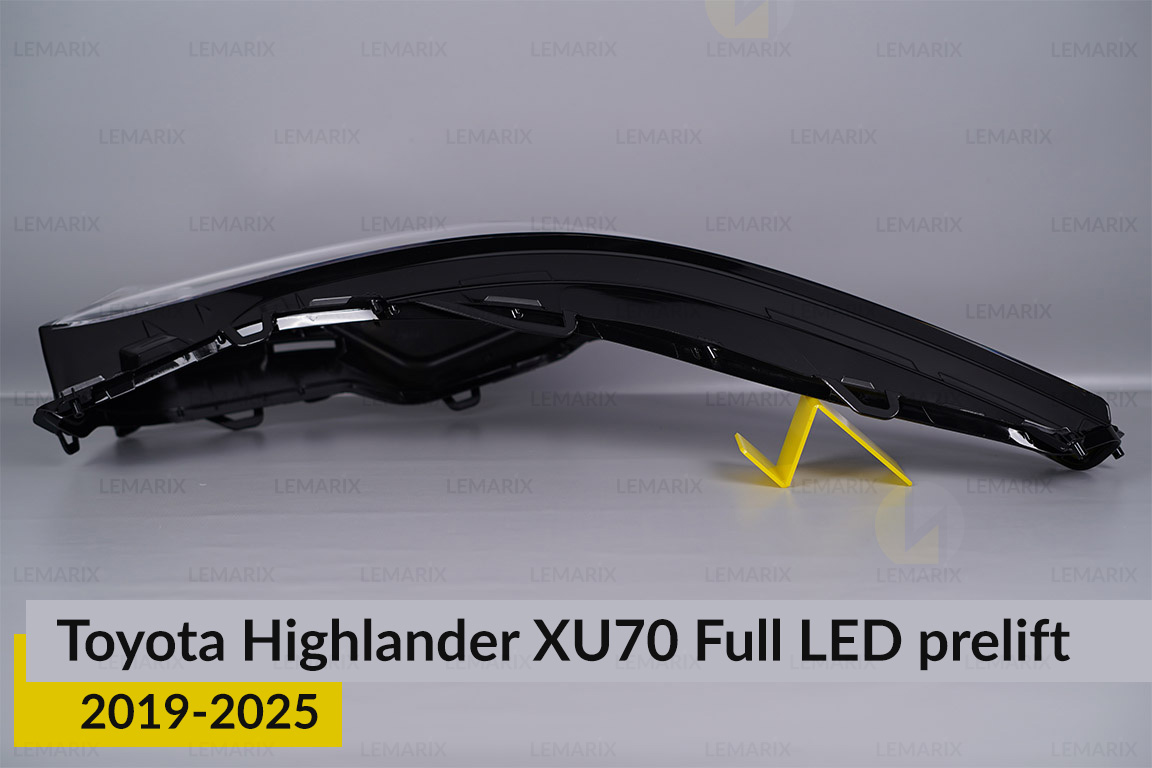 Скло фари Toyota Highlander XU70 Full LED (2019-2026) дорест праве