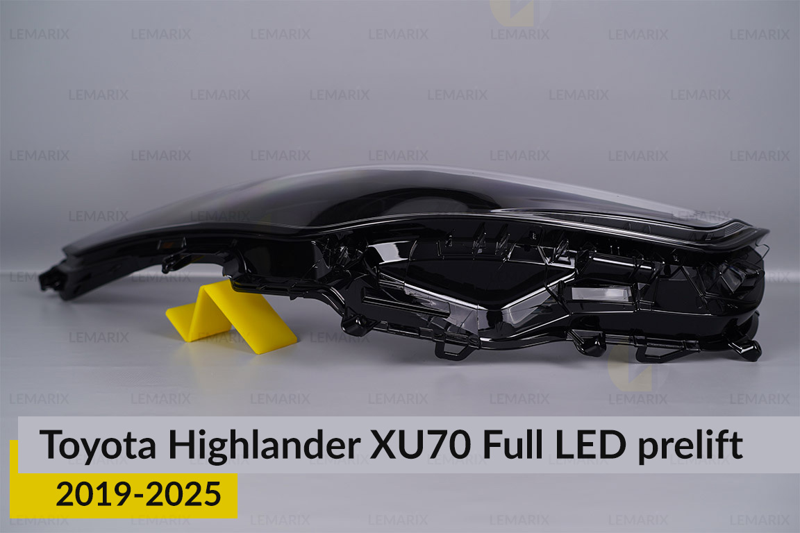 Скло фари Toyota Highlander XU70 Full LED (2019-2026) дорест праве