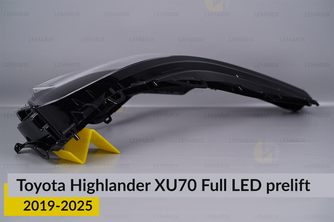 Скло фари Toyota Highlander XU70 Full LED (2019-2026) дорест праве