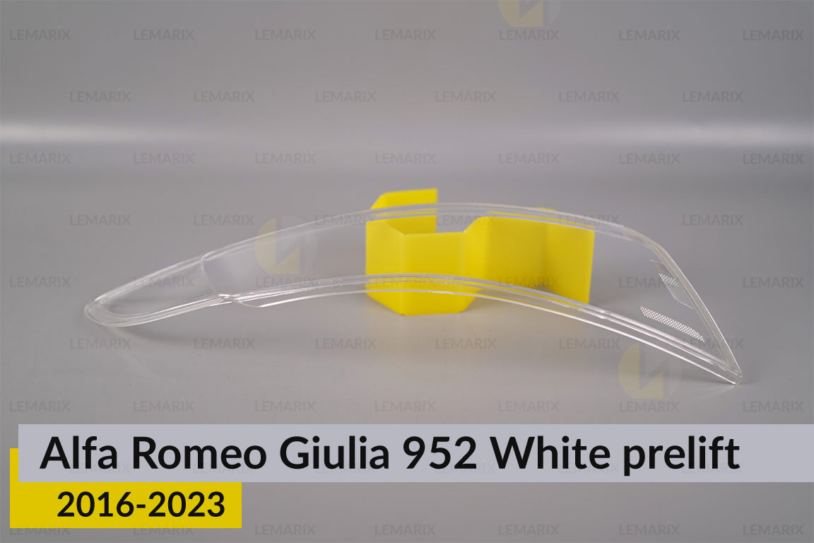 Скло заднього ліхтаря зовнішнє в крилі Alfa Romeo Giulia 952 White (2016-2023) дорест ліве