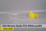 Скло заднього ліхтаря зовнішнє в крилі Alfa Romeo Giulia 952 White (2016-2023) дорест ліве