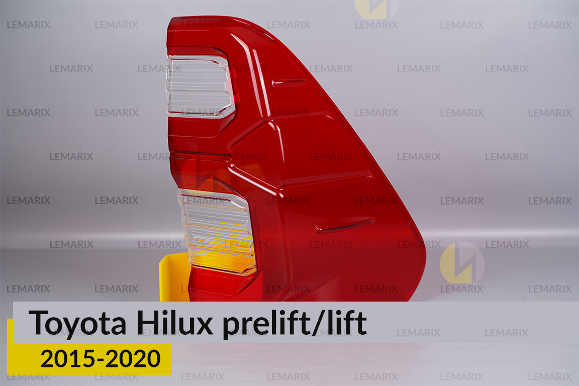 Стекло заднего фонаря Toyota Hilux (2015-2020) дорест/рест правое