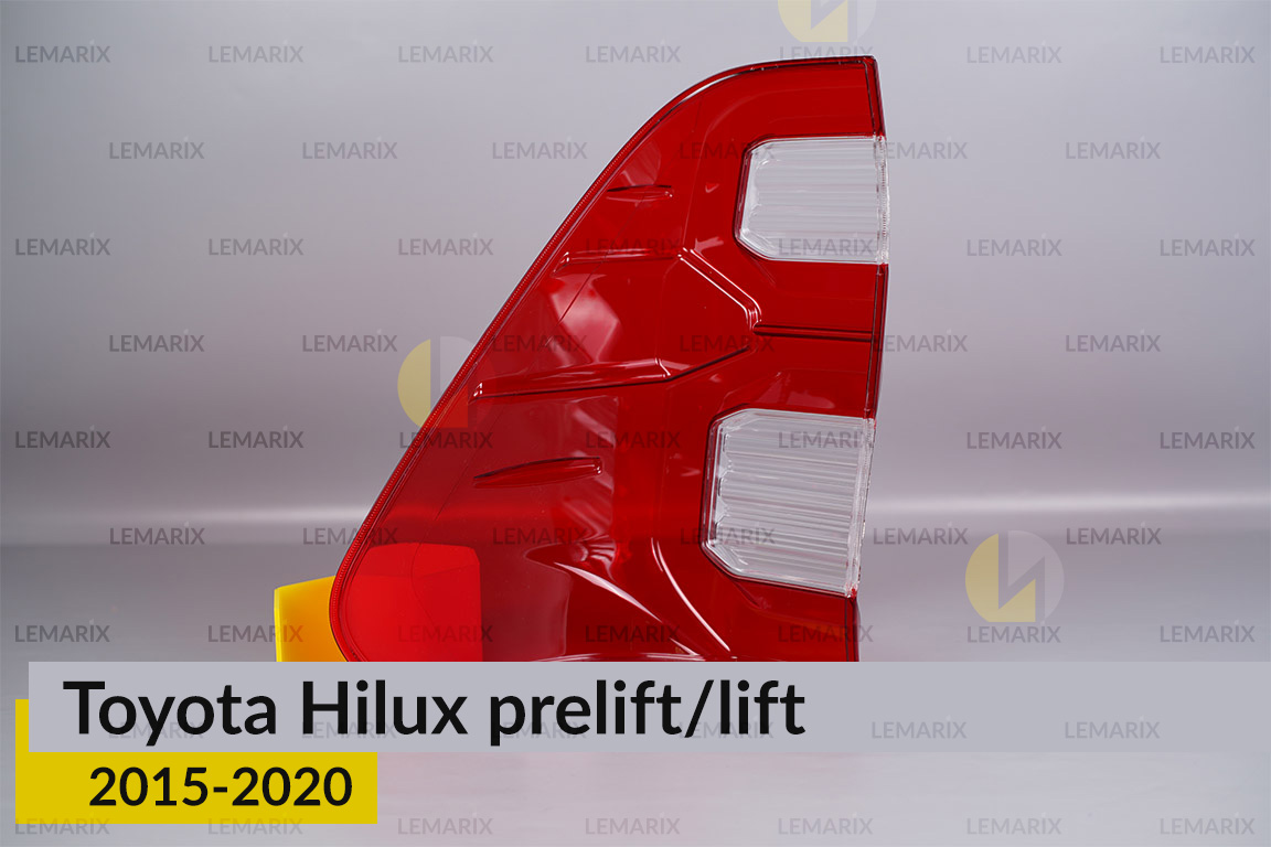 Стекло заднего фонаря Toyota Hilux (2015-2020) дорест/рест правое