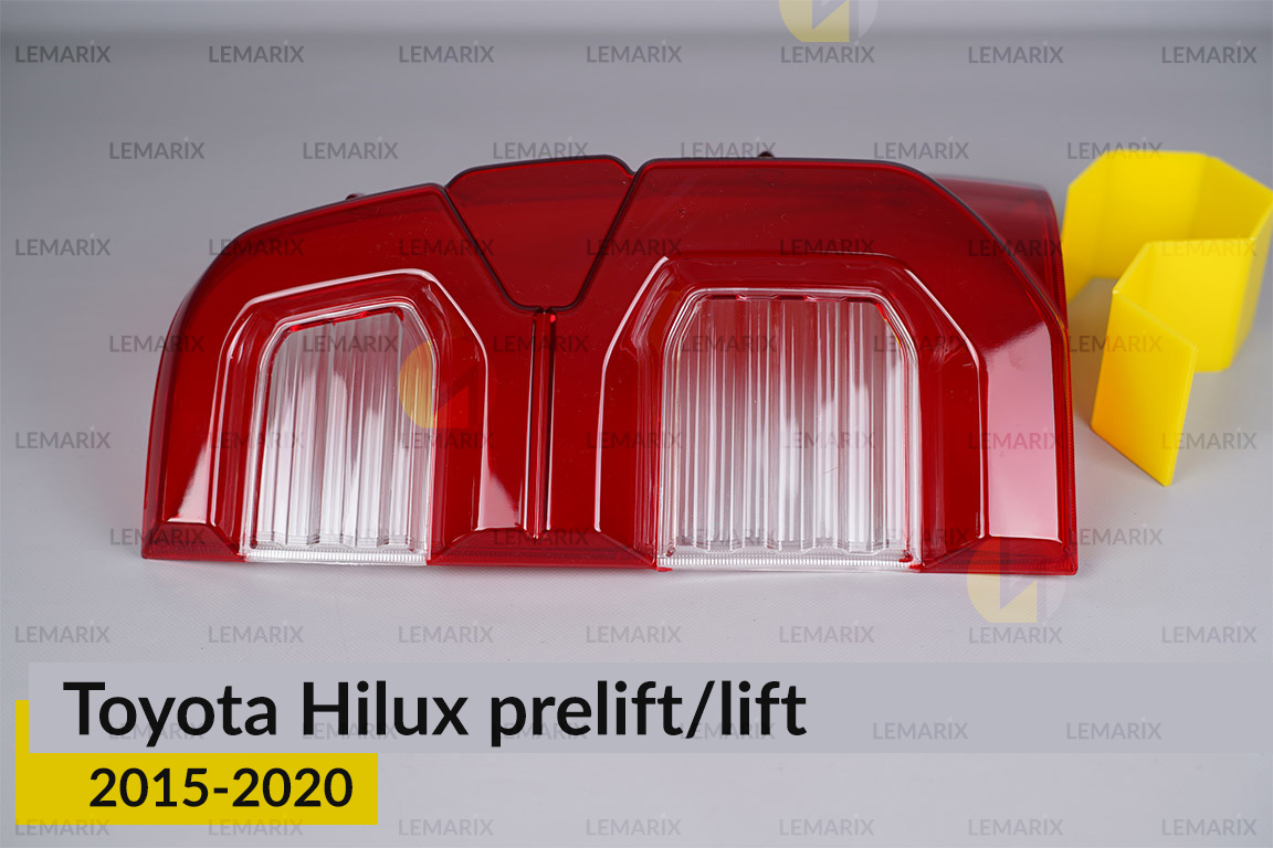 Стекло заднего фонаря Toyota Hilux (2015-2020) дорест/рест правое