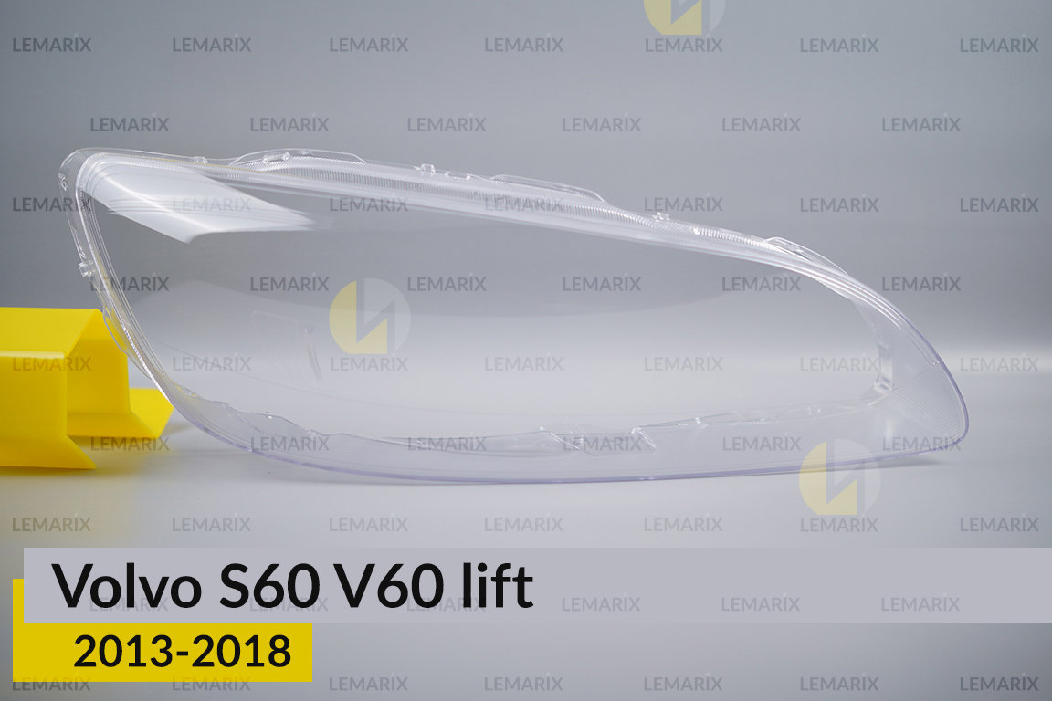 Скло фари Volvo S60 V60 (2013-2018) рест праве