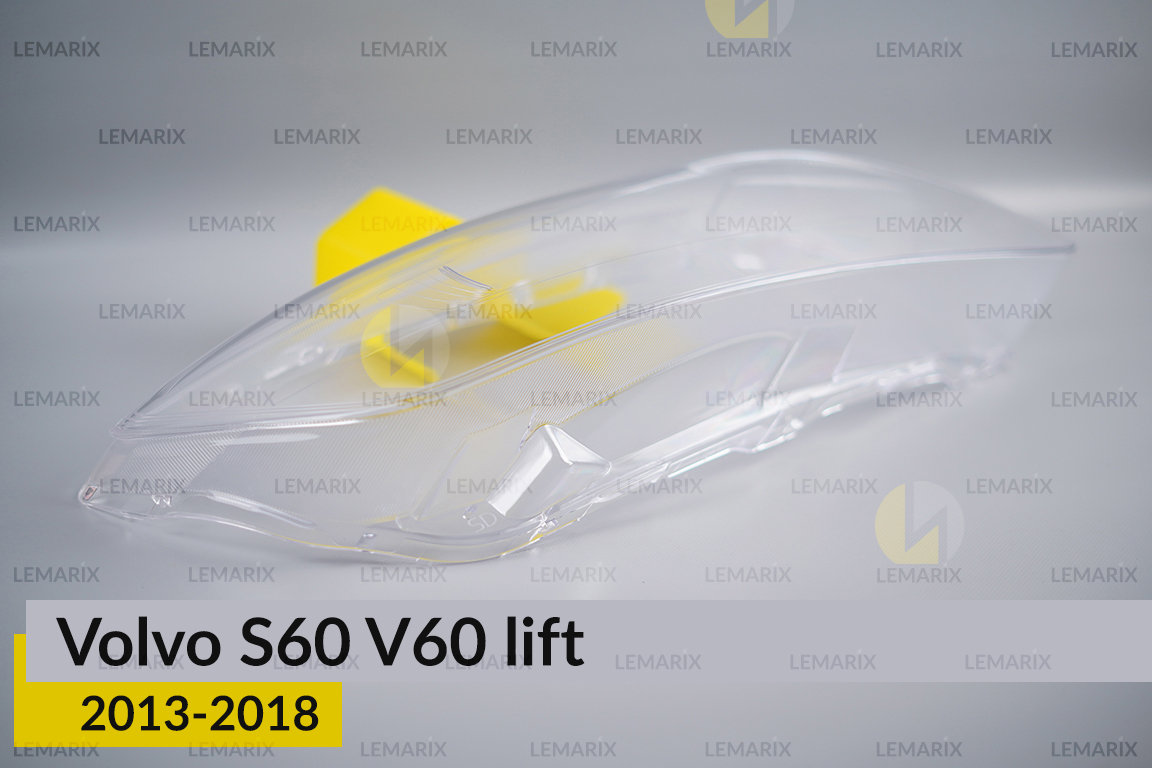 Скло фари Volvo S60 V60 (2013-2018) рест праве