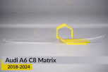 Блок світловода фари Audi A6 C8 Matrix (2018-2024) довгий верхній лівий