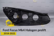 Корпус фары Ford Focus Mk4 Halogen (2018-2022) дорест правый