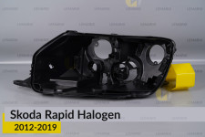 Корпус фари Skoda Rapid Halogen (2012-2019) лівий