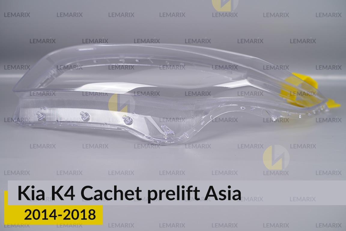 Скло фари Kia K4 Cachet Asia (2014-2018) дорест ліве