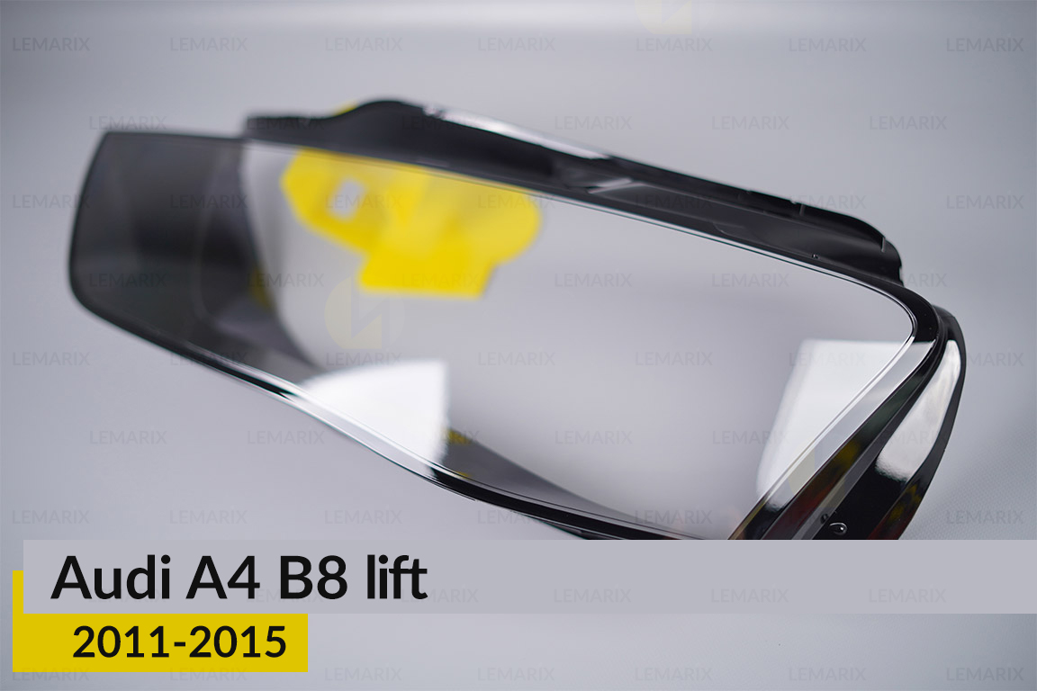 Скло фари Audi A4 B8 (2011-2015) рест ліве