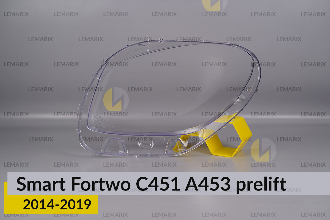Скло фари Smart Fortwo C451 A453 (2014-2019) дорест праве