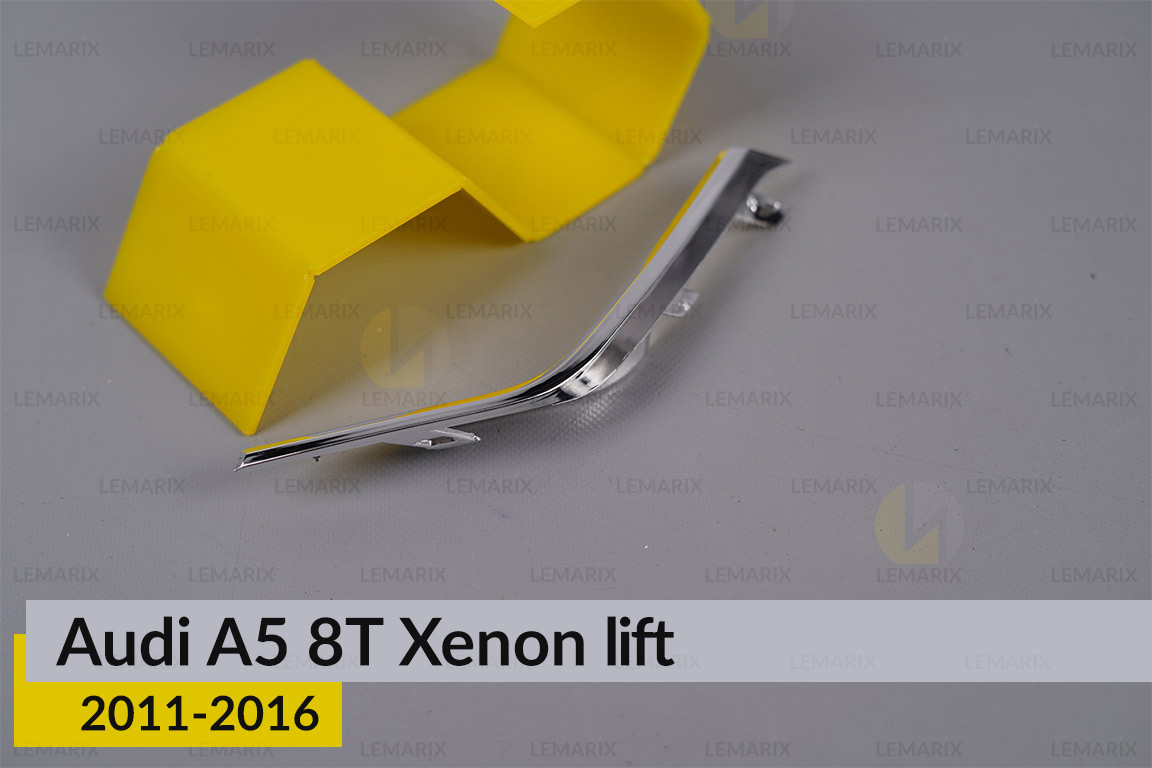 Хромована декоративна маска бокова Audi A5 8T Xenon (2011-2016) рест ліва